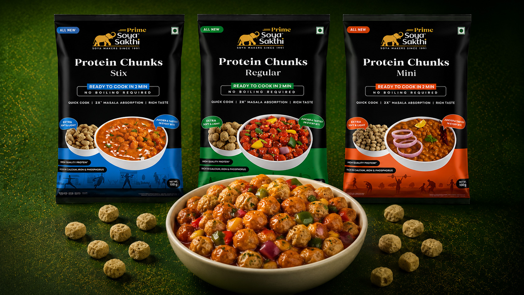 Soya Sakthi Prime Protein Chunks